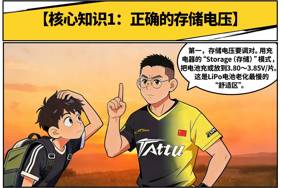 穿越機電池正確的存儲電壓