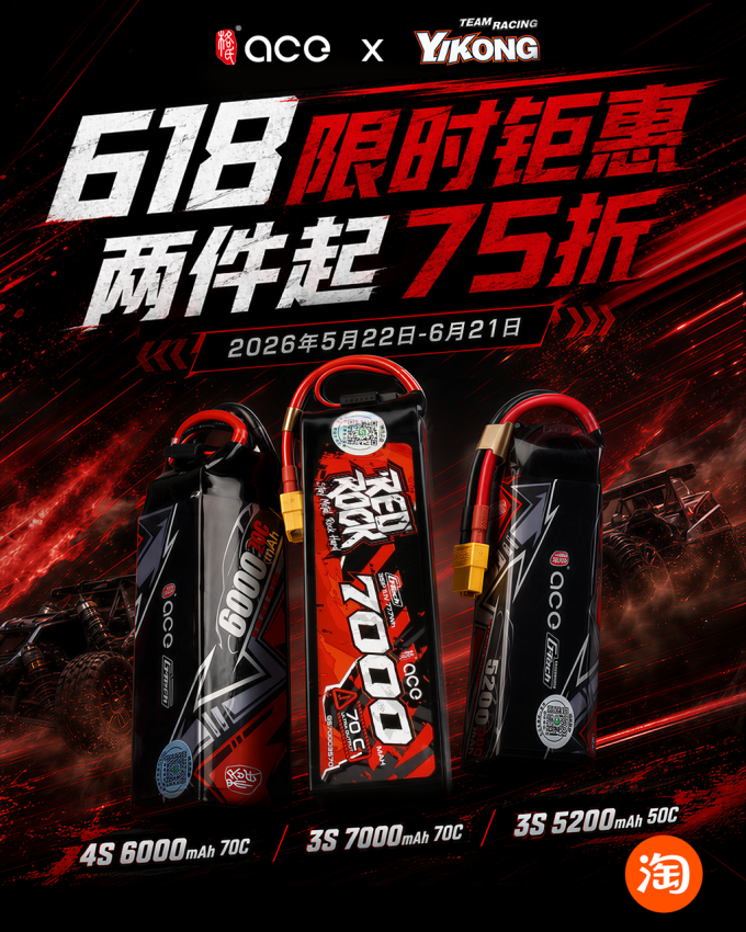 格氏ace車模電池 618活動(dòng)